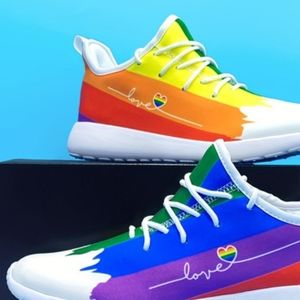 Pride Month, Men's Colorful Trendy Lightweight Breathable Casual shoes